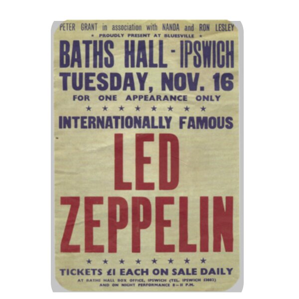 Led Zeppelin Ipswich Poster Thumbnail